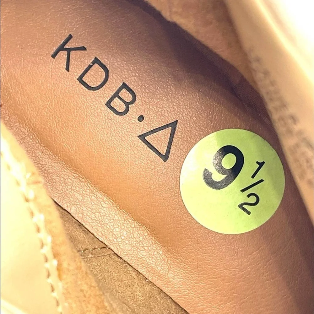 Kelsi Dagger Brooklyn tan Suede Ankle Boots sz 9.5
